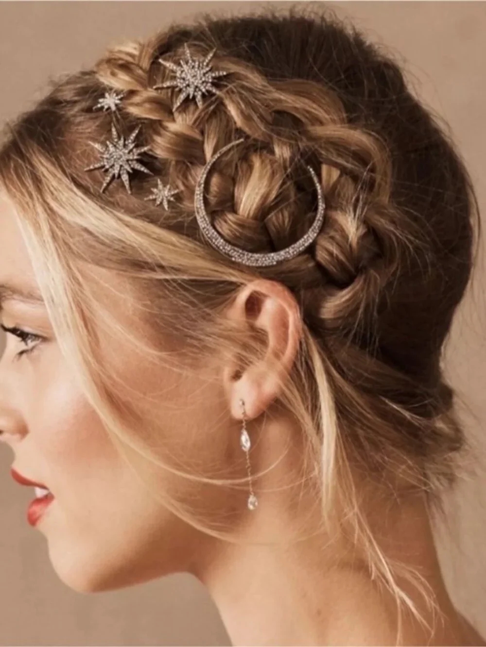 New! Gold Star Moon Astria Hair Pin Set (3 piece) NWOT (4002)